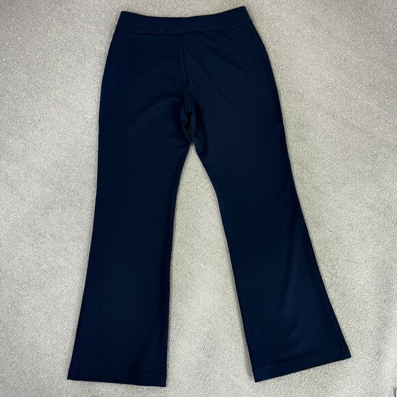 St. John Collection High Rise Straight Leg Dress Pant Trousers Navy Blue Size 6 - Picture 7 of 12